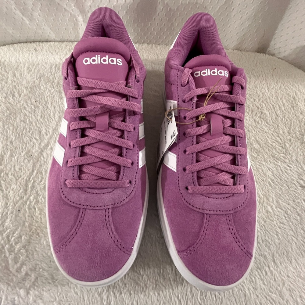 Adidas Purple/White Sportswear VL Court Bold Shoes Women's Size 7.5 (110000)